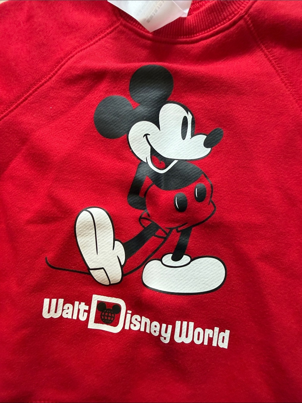 Disney Red Mickey Mouse Walt Disney World Crewneck Sweatshirt - Picture 3 of 5